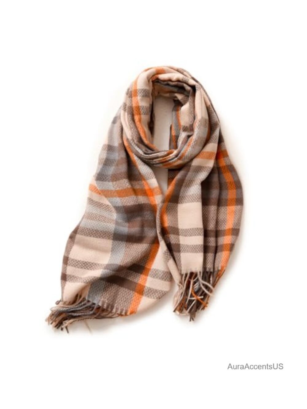Cashmere Feel Plaid Scarf Long Shawl Wrap Winter Soft Warm Fashion